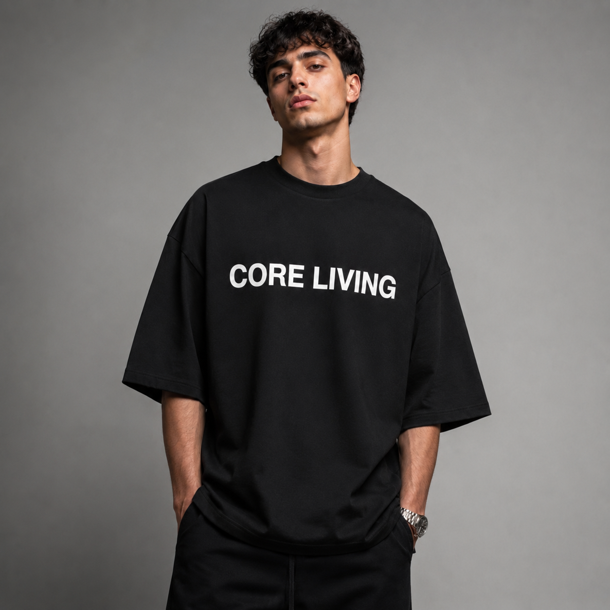 Core Living Five sleeve T shirt